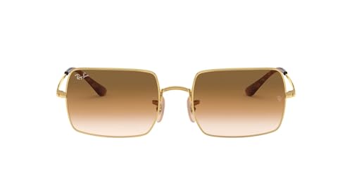 Ray-Ban Unisex Rectangle Sonnenbrille, Gold, 54