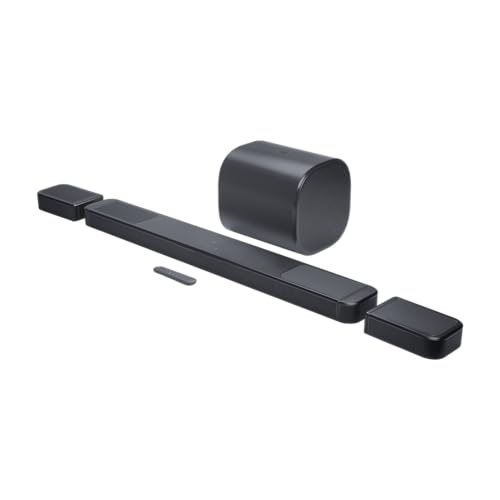 JBL Bar 300 MK2, 5.0-Kanal All-in-One Bluetooth Soundbar für TV mit Dolby Atmos Surround Sound, HDMI eARC, Wi-Fi, 4K Video, PureVoice 2.0 und MultiBeam 3.0, Schwarz