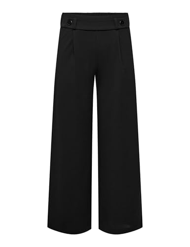 JdY Damen Jdygeggo New Long Pant Jrs Noos Hose, Black/Detail:black Buttons, S / 32L EU