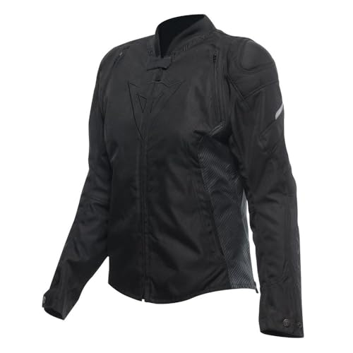 Dainese - Avro 5 Tex Jacket Wmn, Textil-Motorradjacke, mit Protektoren, Frau, Schwarz/Schwarz/Schwarz, 42