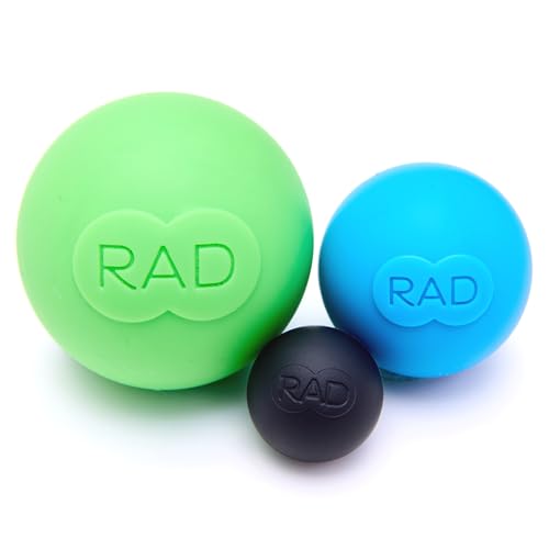 RAD Faszienball 3er-Set Massagebälle | Selbstmassage Lacrosse Ball Trigger punkt | 3 Verschiedene Dichten