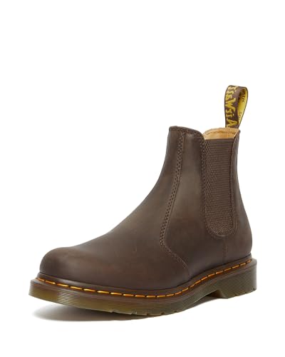 Dr. Martens Unisex 2976 YS Amphibians, Dark Brown Crazy Horse, 43 EU