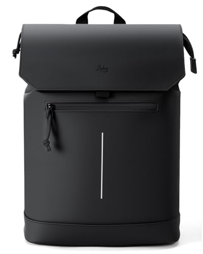 Lekespring Rucksack Damen & Herren, Mattleder Tagesrucksack mit 15,6