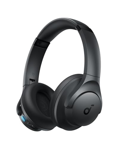 soundcore Q11i Wireless Over-Ear Bluetooth-Kopfhörer von Anker, tiefer Bass, 60h Spielzeit, Hi-Res Audio, abnehmbare Ohrpolster, Multipoint-Verbindung
