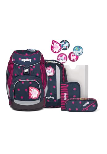 ergobag Pack Set - ergonomischer Schulrucksack, Set 6-teilig