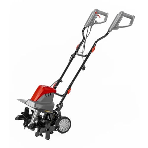 DEDRA Elektro-Motorhacke Garden Stark 1500W mit Transporträder, Arbeitsbreite 45 cm, Gewicht 13kg, ‎Kunststoff Metall, gartenfräse, Konturierter, ergonomischer Griff