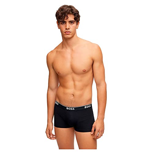 HUGO BOSS Herren Trunk 3p Co/EL Boxershorts, New - Black1, XL