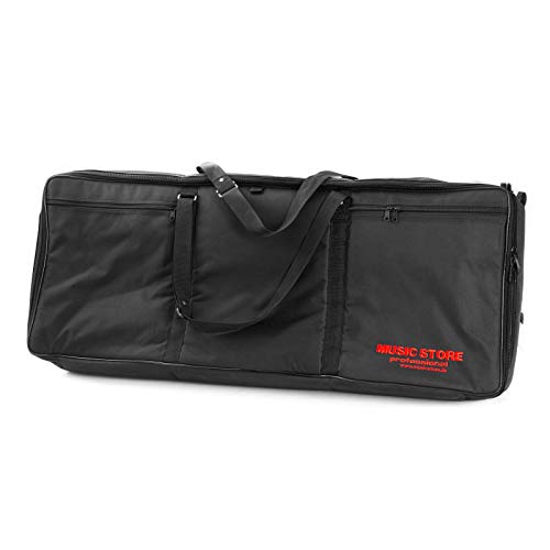 MUSIC STORE KC-02 II Keyboardtasche, 114x42x15cm, Schwarz, Nylon, 20mm Polsterung, Zubehörfach, Stabile Griffe, Stoßschutz, Kompatibel mit Korg, Ketron,