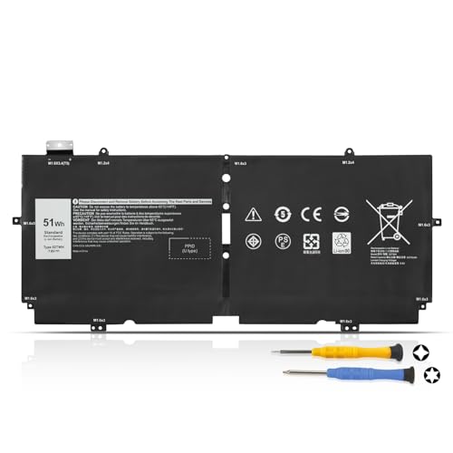 K KYUER 51Wh 52TWH X1W0D Laptop Akku für Dell XPS 13 7390 9310 2-in-1 2n1 2020 Series P103G P103G001 P103G002 0X1W0D MM6M8 0MM6M8 XX3T7 0XX3T7 0FDRT 00FDRT DD9VF 0DD9VF NN6M8 0NN6M8 Notebook Battery
