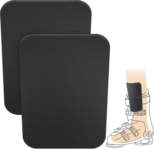 2 Stück Snowboard Shin Protector-Ski Schienbeinschutz-Schienbein Schoner-Dicker Schaumstoff Schienbeinschoner für Skischuh Snowboardschuh Skistiefel Ski Boot