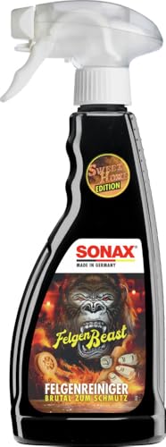 SONAX FelgenBeast Sonderedition (500 ml) Felgenreiniger mit neuem Duft - Brutal zum Schmutz - Sanft zur Felge | Art-Nr.04332000