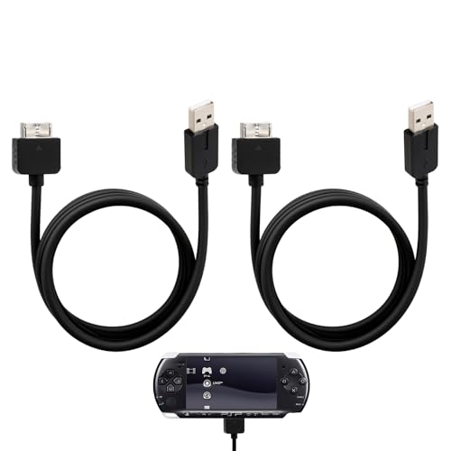 Riybyds 2 Stück USB Lade- und Synchronisationskabel Compatible für PlayStation Vita 1000, Datenübertragungskabel für PS Vita, USB Ladegerät für komfortables Laden und Synchronisieren von Spielen,1.2M