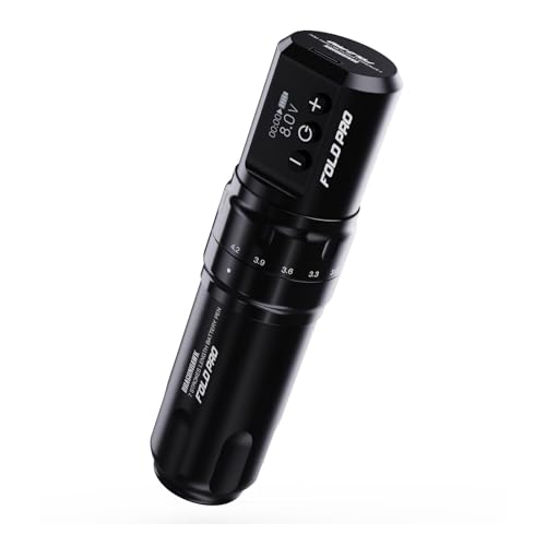 Dragonhawk Fold Pro Kabellose Tattoo Maschine Pen Batterie mit 7 Hübe 2.4-4.2mm tätowiermaschine 1500mAh Akku für professionelle Tätowierer