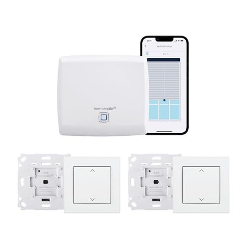 Homematic IP Smart Home Starter Set Beschattung – intelligente Steuerung von Rollläden und Markisen, auch per kostenloser App, 158143A0
