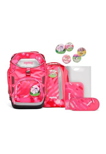 ergobag Neon Pack-Set 6-teilig KuntBärbuntes Einhorn