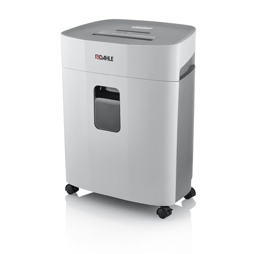 Dahle PaperSAFE PS 260 Aktenvernichter (12 Blatt, Sicherheitsstufe P4, Partikelschnitt, öl- und wartungsfrei, 25 Liter) grau