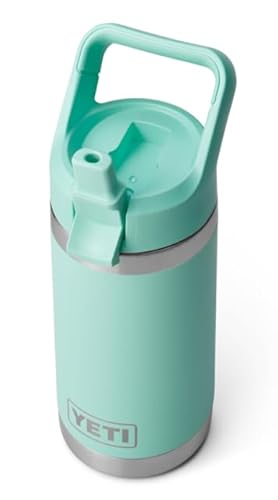 YETI Rambler JR Kinderflasche Mit Farblich Abgestimmtem Trinkhalmdeckel, Seafoam, 12 oz (355 ml)