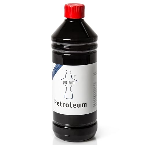 Petromax Pelam Petroleum - gereinigtes Lampenöl für Öllampen - geruchlos, rußfrei und raucharm - für alle gängigen Petroleumlampen - Flasche mit Kindersicherung - 1 Liter