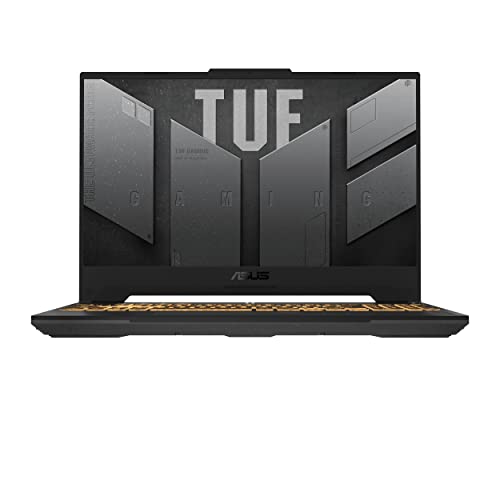 ASUS TUF Gaming F15 FX507VI-LP060 Gaming-Laptop, 39,6 cm (15,6 Zoll), Full HD, 144 Hz, Intel Core i7-13620H, 32 GB RAM, 1 TB SSD, NVIDIA RTX 4070 8 GB, ohne Betriebssystem, Grau Jager – QWERTY