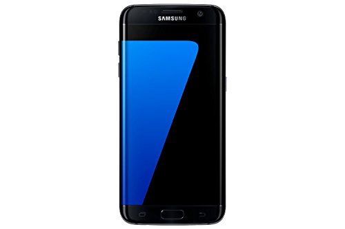 Samsung Galaxy S7 Edge Smartphone, entsperrt, 4G, 14 cm/5,5 Zoll – 32 GB – 4 GB RAM – Android, Schwarz