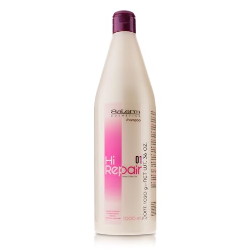 SALERM - Repairing Shampoo - Hi Repair Shampoo - 1000ml - Deep Hydration for Damaged Hair - Repairs and Rejuvenates - Shinier and Softer Hair - Sofortwirkung