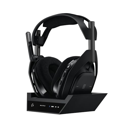 Logitech G Astro A50 X LIGHTSPEED, Kabelloses Gaming-Headset + Basisstation – PRO-G GRAPHENE, PLAYSYNC für Xbox Series X|S, PS5, PC/Mac, Nintendo Switch/Switch 2, Bluetooth, HDMI 2.1 Passthru -Schwarz