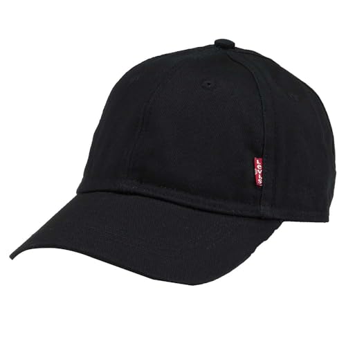 Levi's Herren Classic Twill Red Tab Baseball Cap, Schwarz (Black), 58 cm
