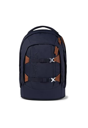 satch pack Schulrucksack Schulrucksack ab 5. Klasse ergonomisch 30L Stauraum standfest Organisationstalent Nordic Blue - Blau