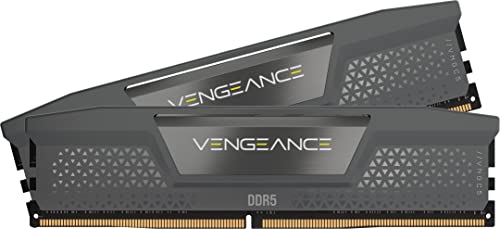 CORSAIR Vengeance DDR5 RAM 32GB (2x16GB) 6000MHz CL30-36-36-76 1.40V AMD Expo Intel XMP 3.0 Desktop-Arbeitsspeicher – Grau (CMK32GX5M2B6000Z30)