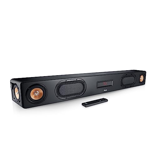 Teufel CINEBAR Ultima - Leistungsstarke Soundbar 380 Watt, Eingebauter XXL-Subwoofer, Dynamore Ultra, Dolby Audio, Bluetooth aptX, Bassrefex, HDMI 3D ARC CEC - schwarz