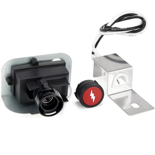 ELNLE Elektronischer Zünder-Kit Ersatz Für Weber Grill Q1200 Q220 80475 Gasgrill Ersatz Zündsatz, mit Vorderen Brennerknöpfen