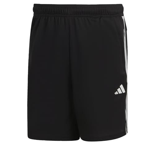 adidas Herren Train Essentials Piqué 3-Stripes Training Shorts, Black, L