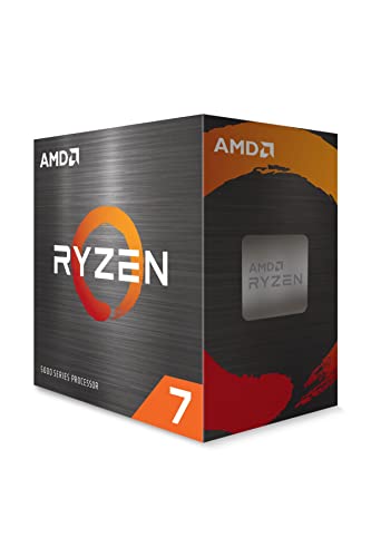 AMD Ryzen 7 5700X Prozessor (8 Kerne/16 Threads, 65W TDP, Sockel AM4, 36 MB cache, Bis zu 4.6 GHz max boost, Kein Kühler)