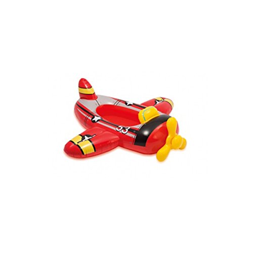CAGO INTEX 59380NP Kinder Schlauchboot Pool aufblasbares Boot Badespaß Reittier , Variante:rot_Flugzeug