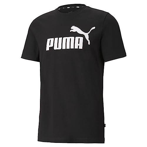 PUMA Herren Ess logo te T shirt, Puma Black, L EU