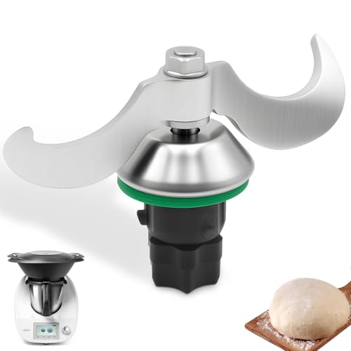 Teigmesser für Thermomix TM7 TM6 TM5, Edelstahl Mixmesser Zubehör, Kein Teig-Rückstand, Einfach zu Reinigen, Kompatibel mit Vorwerk Thermomix TM5/TM6 Küchenmaschine