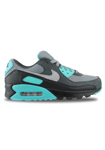 NIKE Herren Air Max 90 Sneaker, Cool Grey Wolf Grey Dusty Cactus Black, 42.5 EU