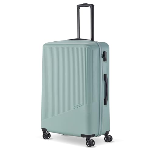 Travelite 4-Rad Hartschalenkoffer groß 96 Liter, Gepäck Serie Bali: ABS Hartschalen Trolley mit TSA Kombinationsschloss, 77 cm