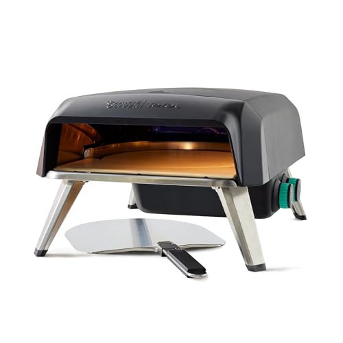Jamie Oliver by Tefal JM4168G0 Gas-Pizzaofen 360° drehbar mit 360° drehbarem Innenstein