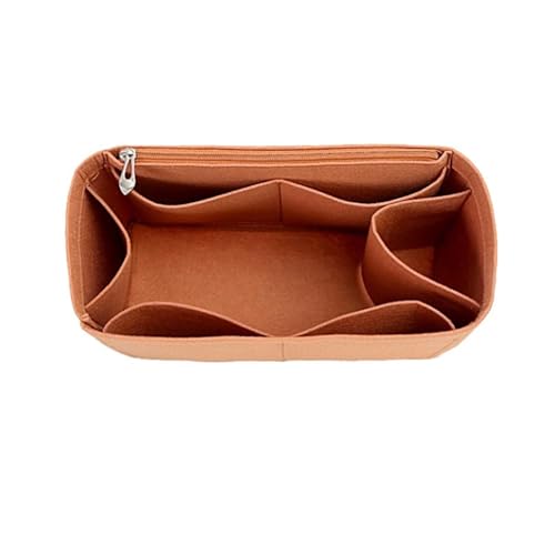 GBZHMCASE Einschubtaschen-Organizer für MCM Einkaufstasche, Innentaschenformer, Reiseaufbewahrung(Brown,FOR MCM Liz)