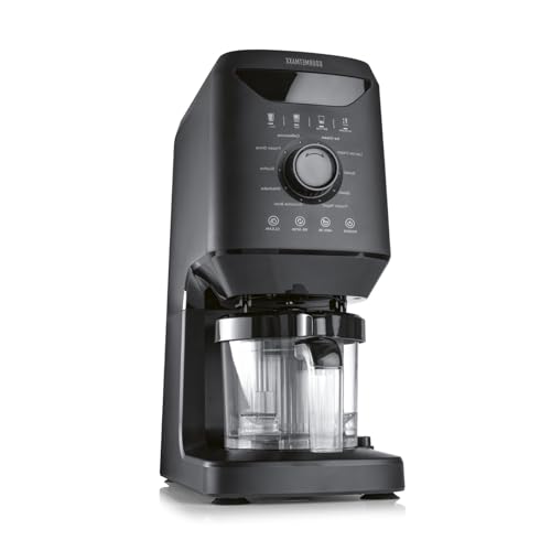 GOURMETmaxx SmoothUp Eismaschine 800 Watt | Eismaschine 10 Programme inkl. Mix-in-Funktion | Eiscreme-Maschine – Slushies & Eiscreme selber machen | Speiseeisbereiter LED Display – 2 Becher inklusive