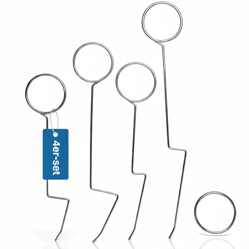 Türfallen Öffnungsnadel Set – 4 Stück (1,5 mm) aus Federstahl – Profi Tür Öffner Set & Türöffnungswerkzeug – Türfallenöffner Universal für Schlüsseldienst und Notfälle