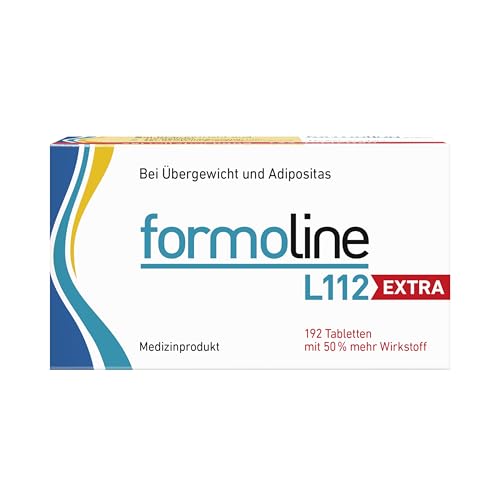 formoline L112 EXTRA: Medizinprodukt zum Gewichtsmanagement mit Wirk-Ballaststoff L112, Klinisch belegt, auf natürlicher Basis, Entwickelt in Deutschland, 192 Tabletten
