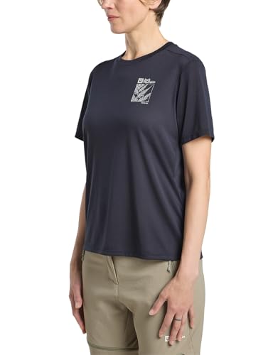 Jack Wolfskin Damen Vonnan Graphic W T-Shirt, Explore Graphite, M EU
