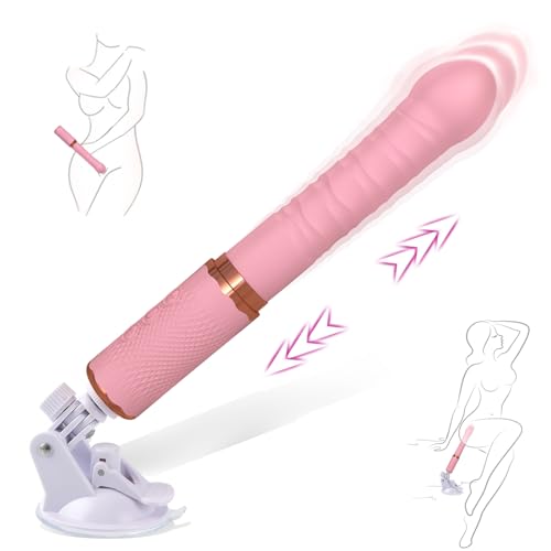 YQlove Vibrator für Frauen Vibrator zur G-Punkt, Anal Klitorisstimulation mit 10 Stoß und 10 Vibrationsmodi und Heizfunktion, Sexspielzeug aus Silikon mit starkem Saugnapf für freihändiges Spielen