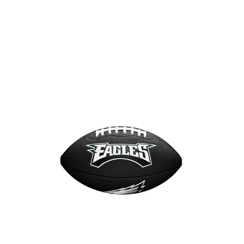 Wilson Unisex-Youth MINI NFL TEAM SOFT TOUCH FB BL PH American Football, BLACK,
