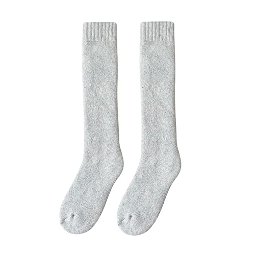 Wollwadensocken Damen - und Winterstrümpfe mit extra dickem Wollring für Wärme und Knie Kindertracht Strümpfe (G, One Size)