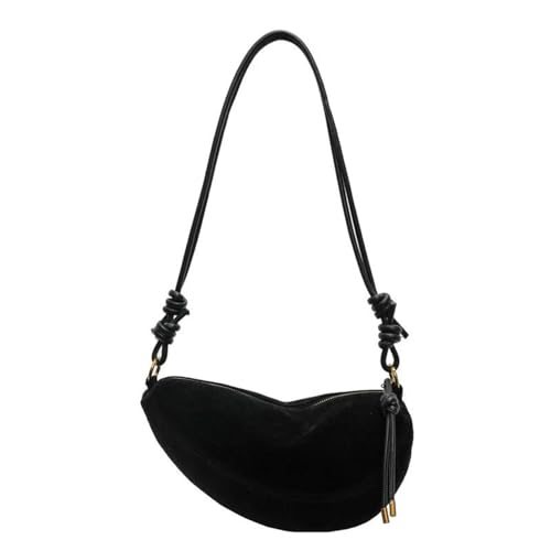 HULKAY Schultertasche Damen Faux Wildleder -Party -Taschen Für Frauen Hobo Umhängetasche Single Crossbody Sac Aberarm Dumpling Sweet