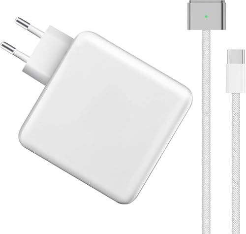 Mac Book Pro Air Ladekabel, 96W M3 M4 Ersatzladegerät mit 2.2M USB-C auf T-Tip Geflochtenes Kabel für MacBook Pro 14 16 2021~2025 M1 M2 M3 M4 MacBook Air 13 15, A2442 A2487 A2779 A2941, A2141