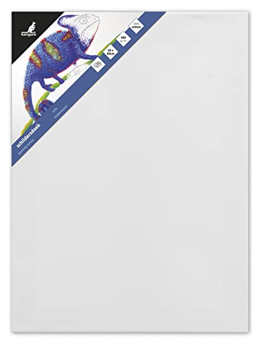 Kangaro leinwand - canvas 30x40cm 380gr/m2 100% Baumwolle mit Kiefernholzrahmen und Keilen, Weiss